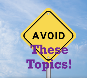 avoid these topics for your personal statement